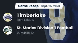 Recap: Timberlake  vs. St. Maries Division 1 Football 2020