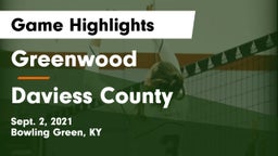 Greenwood  vs Daviess County  Game Highlights - Sept. 2, 2021