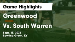 Greenwood  vs Vs. South Warren Game Highlights - Sept. 13, 2022