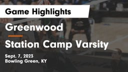 Greenwood  vs Station Camp Varsity Game Highlights - Sept. 7, 2023