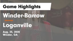 Winder-Barrow  vs Loganville  Game Highlights - Aug. 25, 2020