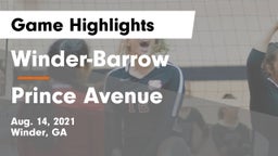 Winder-Barrow  vs Prince Avenue  Game Highlights - Aug. 14, 2021