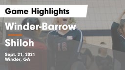 Winder-Barrow  vs Shiloh Game Highlights - Sept. 21, 2021