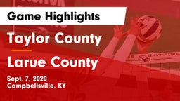 Taylor County  vs Larue County  Game Highlights - Sept. 7, 2020