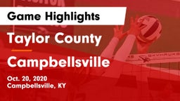 Taylor County  vs Campbellsville  Game Highlights - Oct. 20, 2020