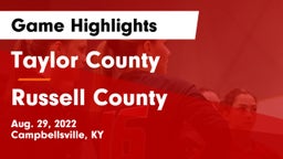 Taylor County  vs Russell County  Game Highlights - Aug. 29, 2022