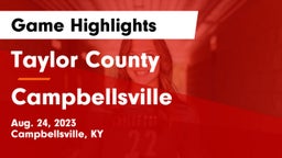 Taylor County  vs Campbellsville  Game Highlights - Aug. 24, 2023