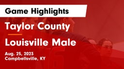 Taylor County  vs Louisville Male  Game Highlights - Aug. 25, 2023