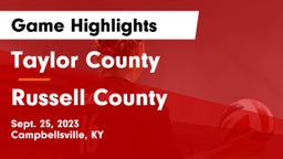 Taylor County  vs Russell County  Game Highlights - Sept. 25, 2023