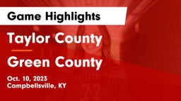 Taylor County  vs Green County  Game Highlights - Oct. 10, 2023