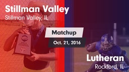 Matchup: Stillman Valley vs. Lutheran  2016