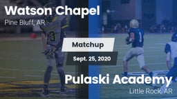 Matchup: Watson Chapel vs. Pulaski Academy 2020