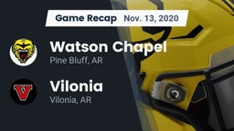 Recap: Watson Chapel  vs. Vilonia  2020