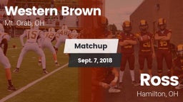 Matchup: Western Brown High vs. Ross  2018
