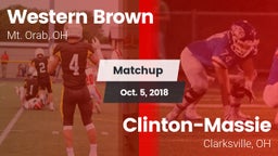 Matchup: Western Brown High vs. Clinton-Massie  2018