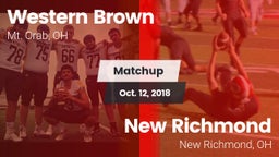 Matchup: Western Brown High vs. New Richmond  2018