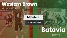 Matchup: Western Brown High vs. Batavia  2018