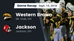 Recap: Western Brown  vs. Jackson  2018