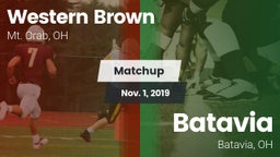 Matchup: Western Brown High vs. Batavia  2019