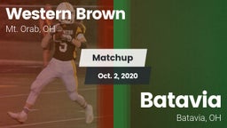 Matchup: Western Brown High vs. Batavia  2020