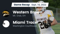 Recap: Western Brown  vs. Miami Trace  2022