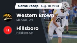 Recap: Western Brown  vs. Hillsboro 2023