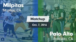 Matchup: Milpitas vs. Palo Alto  2016
