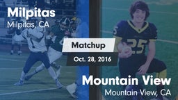 Matchup: Milpitas vs. Mountain View  2016