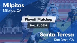 Matchup: Milpitas vs. Santa Teresa  2016