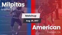 Matchup: Milpitas vs. American  2017