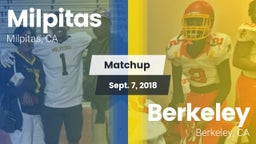 Matchup: Milpitas vs. Berkeley  2018