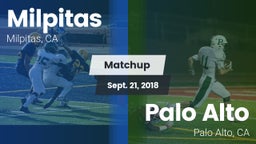 Matchup: Milpitas vs. Palo Alto  2018