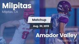 Matchup: Milpitas vs. Amador Valley  2019