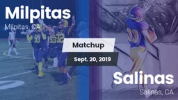 Matchup: Milpitas vs. Salinas  2019