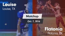 Matchup: Louise vs. Flatonia  2016