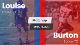 Matchup: Louise vs. Burton  2017