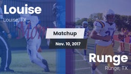 Matchup: Louise vs. Runge  2017