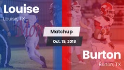 Matchup: Louise vs. Burton  2018