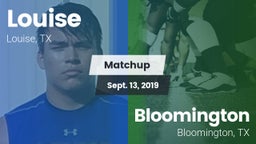 Matchup: Louise vs. Bloomington  2019