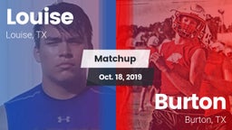 Matchup: Louise vs. Burton  2019