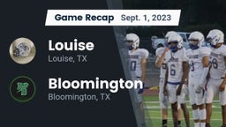 Recap: Louise  vs. Bloomington  2023