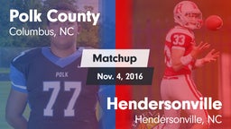 Matchup: Polk County vs. Hendersonville  2016