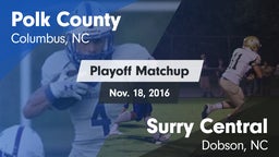 Matchup: Polk County vs. Surry Central  2016