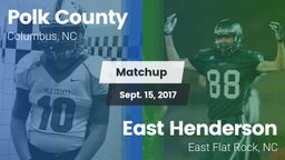 Matchup: Polk County vs. East Henderson  2017