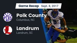 Recap: Polk County  vs. Landrum  2017