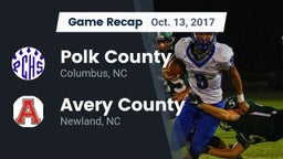 Recap: Polk County  vs. Avery County  2017