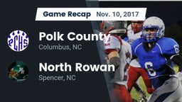 Recap: Polk County  vs. North Rowan  2017