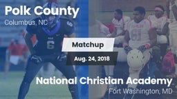 Matchup: Polk County vs. National Christian Academy  2018