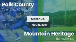 Matchup: Polk County vs. Mountain Heritage  2018