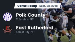 Recap: Polk County  vs. East Rutherford  2018
